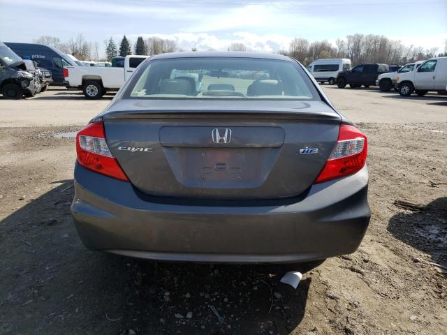 2HGFB2F6XCH332119 - 2012 HONDA CIVIC HF GRAY photo 6