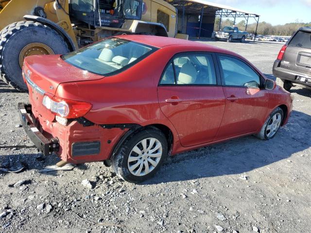 5YFBU4EE5CP040156 - 2012 TOYOTA COROLLA BASE RED photo 3