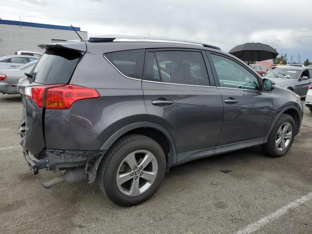 2T3WFREV0FW194910 - 2015 TOYOTA RAV4 XLE GRAY photo 3