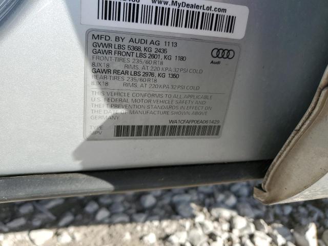 WA1CFAFP0EA061429 - 2014 AUDI Q5 PREMIUM SILVER photo 12