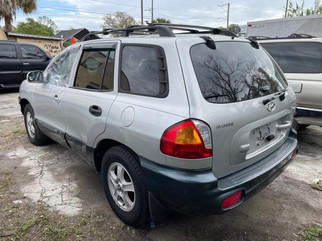 KM8SB12B64U600510 - 2004 HYUNDAI SANTA FE GL SILVER photo 3