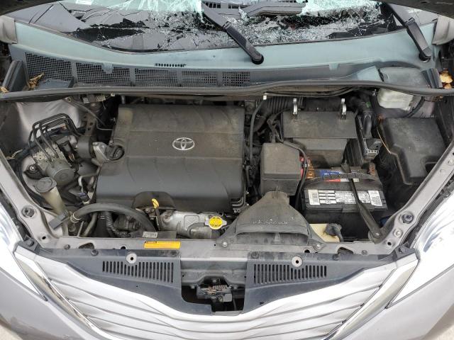 5TDDK3DC0ES075996 - 2014 TOYOTA SIENNA XLE GRAY photo 12