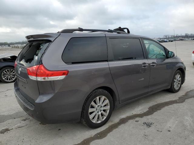 5TDDK3DC0ES075996 - 2014 TOYOTA SIENNA XLE GRAY photo 3