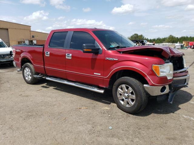 1FTFW1ET4DFA68175 - 2013 FORD F150 SUPERCREW RED photo 4