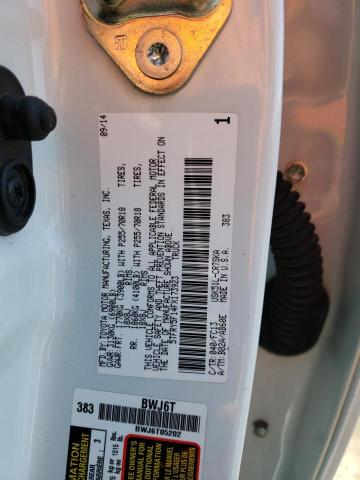 5TFRY5F14FX173923 - 2015 TOYOTA TUNDRA DOUBLE CAB SR/SR5 WHITE photo 12