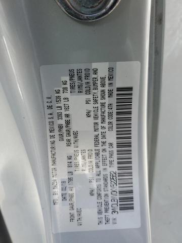 3MYDLBYV0KY522562 - 2019 TOYOTA YARIS L SILVER photo 12