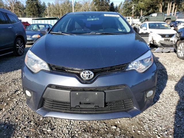 2T1BURHE1EC146843 - 2014 TOYOTA COROLLA L BLUE photo 5