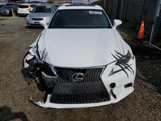 JTHBF1D28E5024080 - 2014 LEXUS IS 250 WHITE photo 5