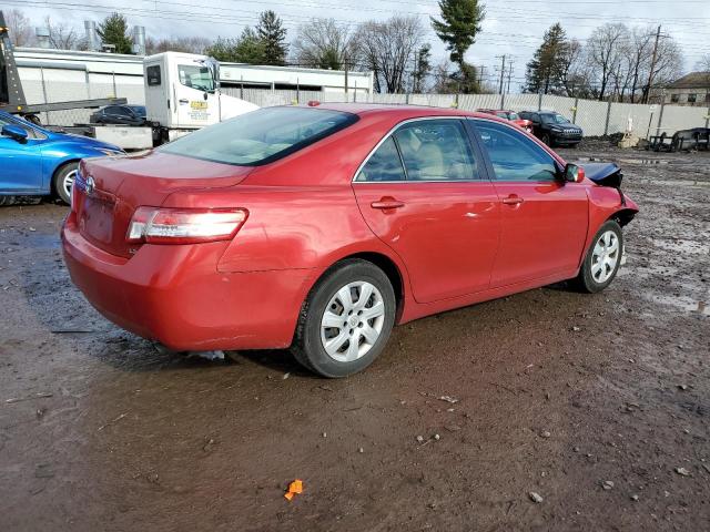 4T1BF3EK4AU028814 - 2010 TOYOTA CAMRY BASE RED photo 3