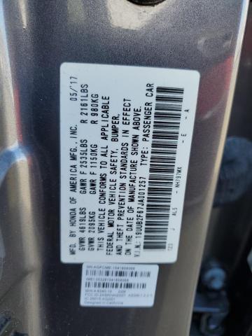 19UUB2F67JA001257 - 2018 ACURA TLX TECH+A ნაცრისფერი ფოტო 12