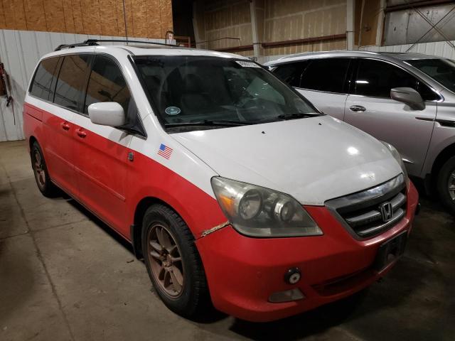 5FNRL38827B045558 - 2007 HONDA ODYSSEY TOURING RED photo 4