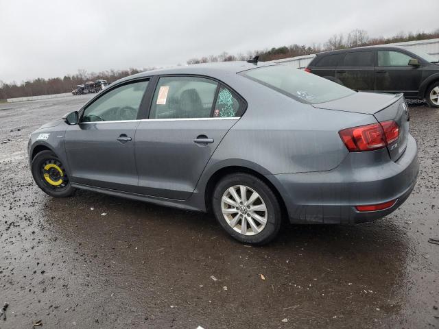 3VW637AJ7EM209271 - 2014 VOLKSWAGEN JETTA HYBRID GRAY photo 2