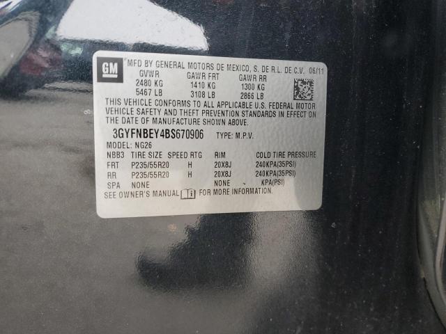 3GYFNBEY4BS670906 - 2011 CADILLAC SRX PERFORMANCE COLLECTION Noir photo 13