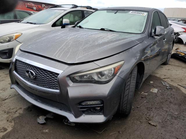 JN1AV7AP0EM690751 - 2014 INFINITI Q50 HYBRID PREMIUM GRAY photo 1