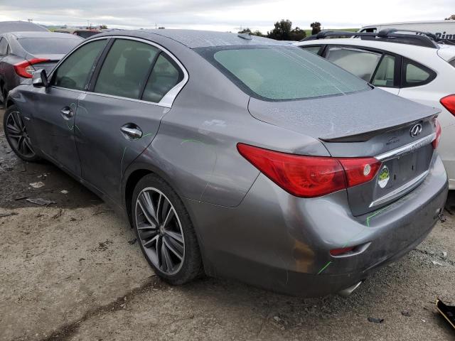 JN1AV7AP0EM690751 - 2014 INFINITI Q50 HYBRID PREMIUM GRAY photo 2