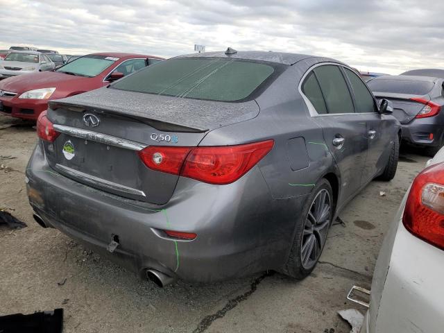 JN1AV7AP0EM690751 - 2014 INFINITI Q50 HYBRID PREMIUM GRAY photo 3