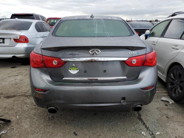 JN1AV7AP0EM690751 - 2014 INFINITI Q50 HYBRID PREMIUM GRAY photo 6