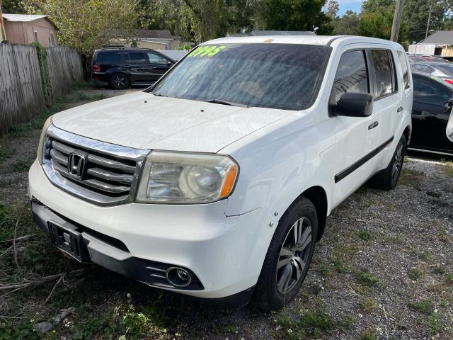 5FNYF4H25CB021592 - 2012 HONDA PILOT LX WHITE photo 2