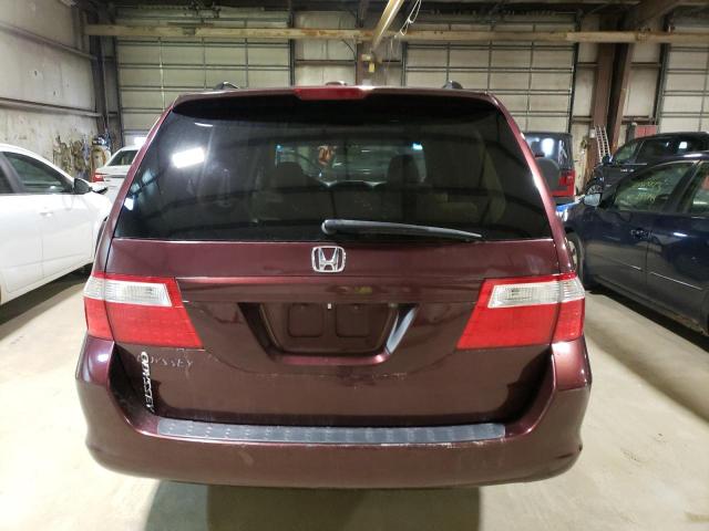 5FNRL38777B426006 - 2007 HONDA ODYSSEY EXL PURPLE photo 6