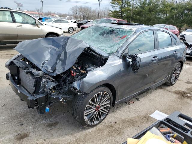 3KPF44AC0NE442418 - 2022 KIA FORTE GT GRAY photo 1