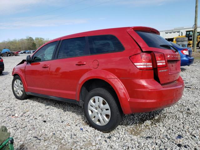 3C4PDCAB1ET280672 - 2014 DODGE JOURNEY SE RED photo 2