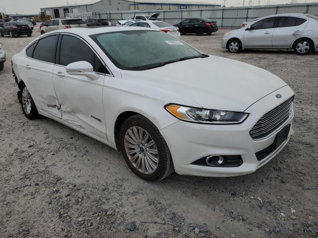 3FA6P0LU7FR308981 - 2015 FORD FUSION SE HYBRID WHITE photo 4