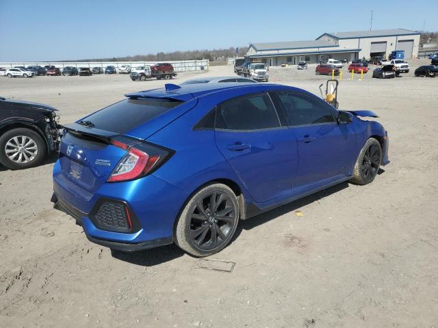 SHHFK7H97HU214883 - 2017 HONDA CIVIC SPORT TOURING BLUE photo 3