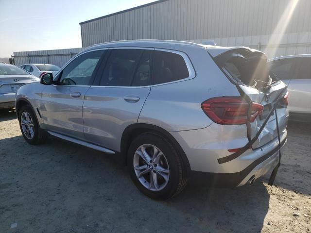 5UXTY5C00M9H97044 - 2021 BMW X3 XDRIVE30I SILVER photo 2