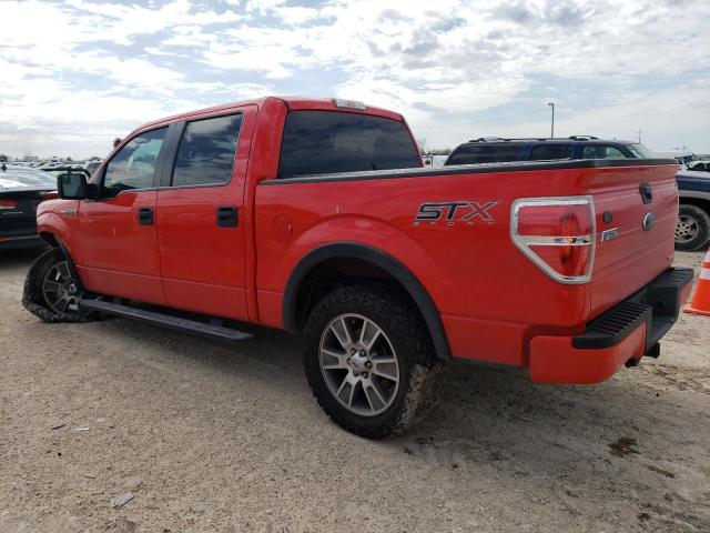 1FTFW1CF0EKE89980 - 2014 FORD F150 SUPERCREW RED photo 2