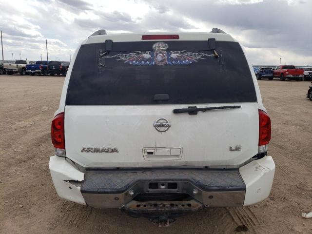 5N1AA08A35N735270 - 2005 NISSAN ARMADA SE WHITE photo 6