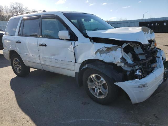 5FNYF18525B048583 - 2005 HONDA PILOT EXL WHITE photo 4