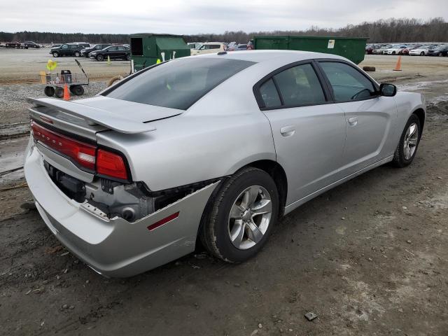 2C3CDXBG4CH185484 - 2012 DODGE CHARGER SE SILVER photo 3