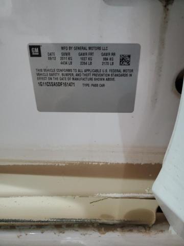 1G11C5SA5DF161471 - 2013 CHEVROLET MALIBU 1LT WHITE photo 12