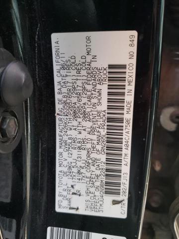 3TMJU4GN9BM122812 - 2011 TOYOTA TACOMA DOUBLE CAB PRERUNNER BLACK photo 12