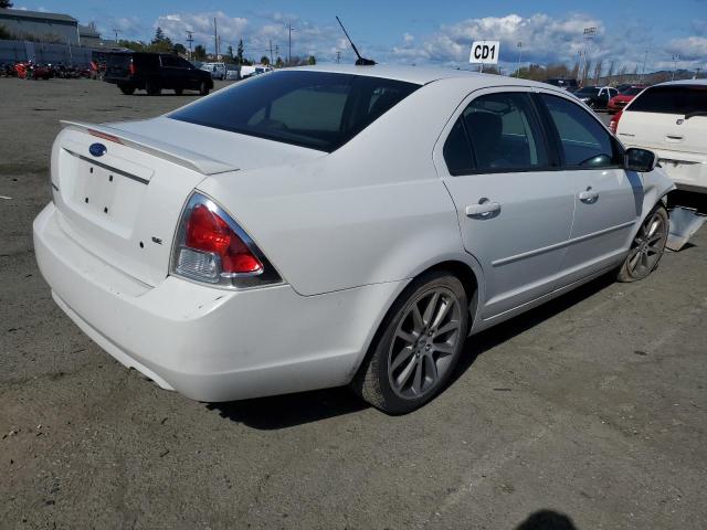 3FAHP07Z19R137986 - 2009 FORD FUSION SE WHITE photo 3