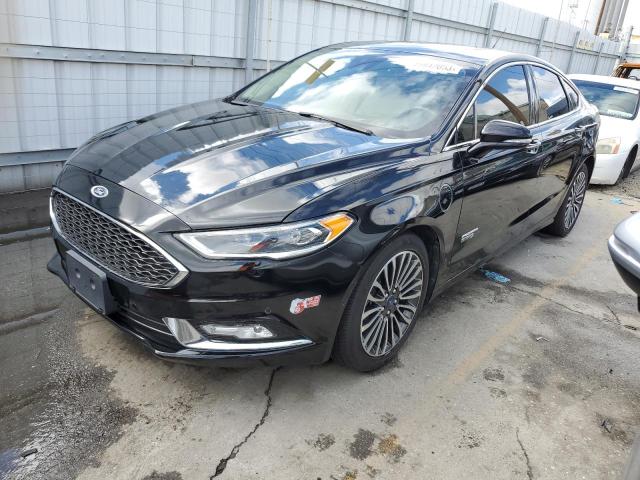 3FA6P0SU3JR211755 - 2018 FORD FUSION TITANIUM/PLATINUM PHEV BLACK photo 1