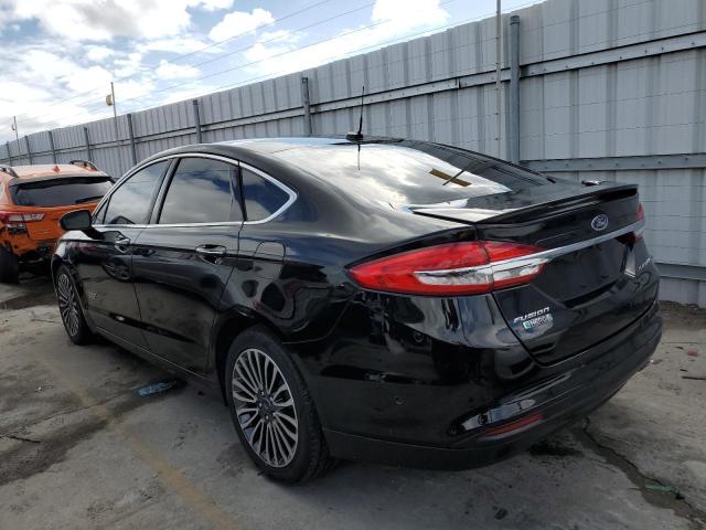 3FA6P0SU3JR211755 - 2018 FORD FUSION TITANIUM/PLATINUM PHEV BLACK photo 2