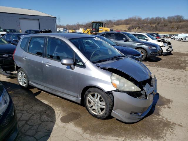 JHMGD38627S050263 - 2007 HONDA FIT S SILVER photo 4