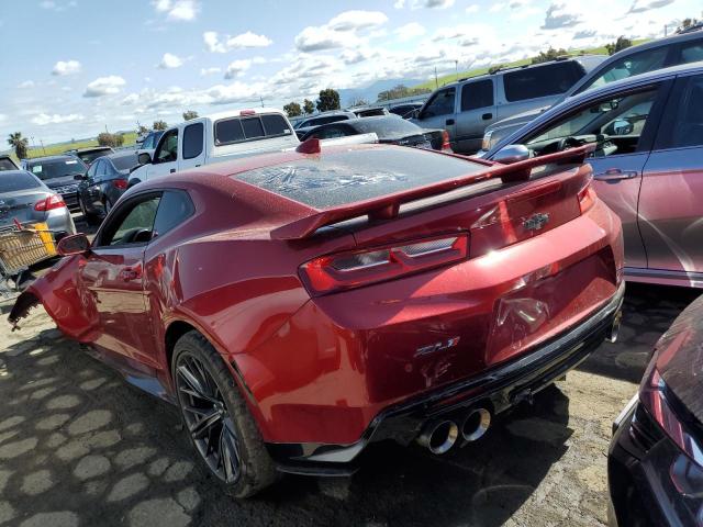 1G1FK1R66H0211144 - 2017 CHEVROLET CAMARO ZL1 RED photo 2