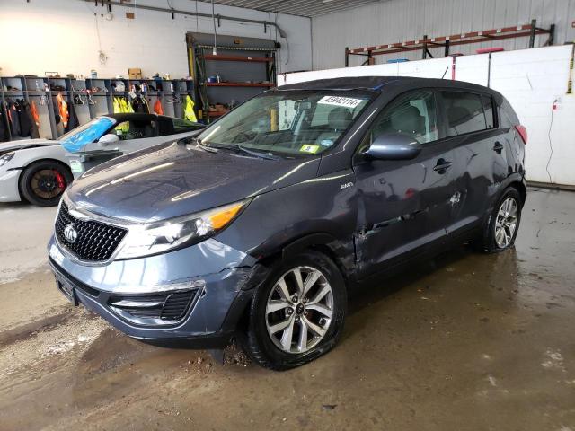 KNDPBCAC8F7778484 - 2015 KIA SPORTAGE LX BLUE photo 1