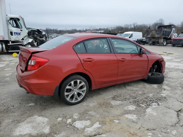 2HGFB6E54CH706336 - 2012 HONDA CIVIC SI RED photo 3