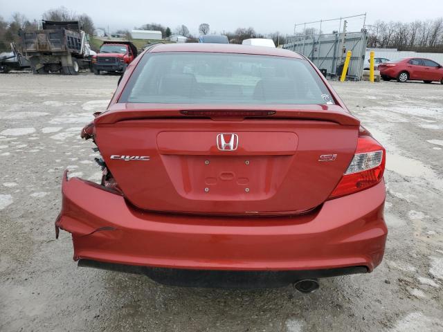 2HGFB6E54CH706336 - 2012 HONDA CIVIC SI RED photo 6