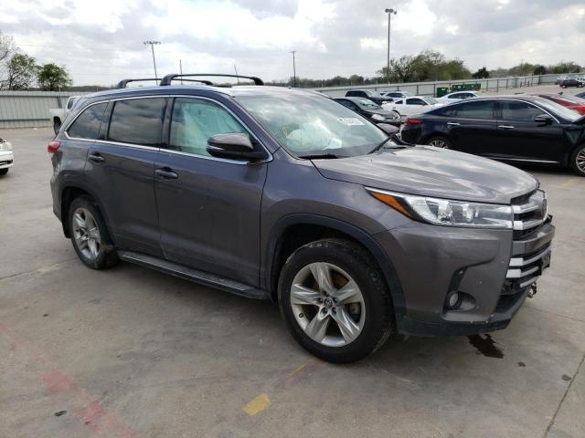 5TDYZRFH3HS206965 - 2017 TOYOTA HIGHLANDER LIMITED GRAY photo 4