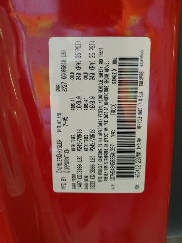 1D7HE48N56S501397 - 2006 DODGE DAKOTA QUAD SLT RED photo 12