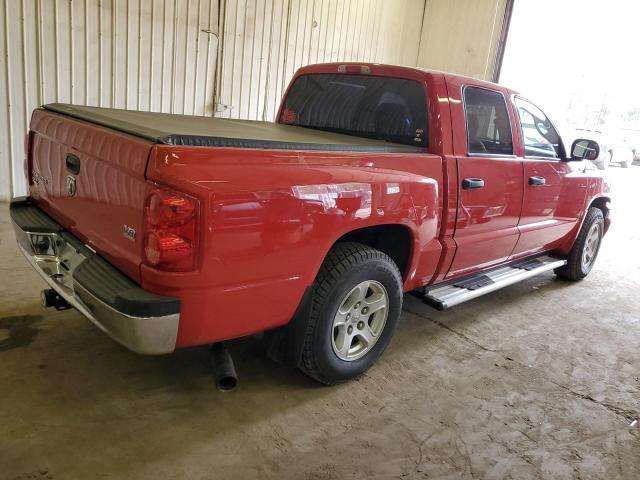 1D7HE48N56S501397 - 2006 DODGE DAKOTA QUAD SLT RED photo 3