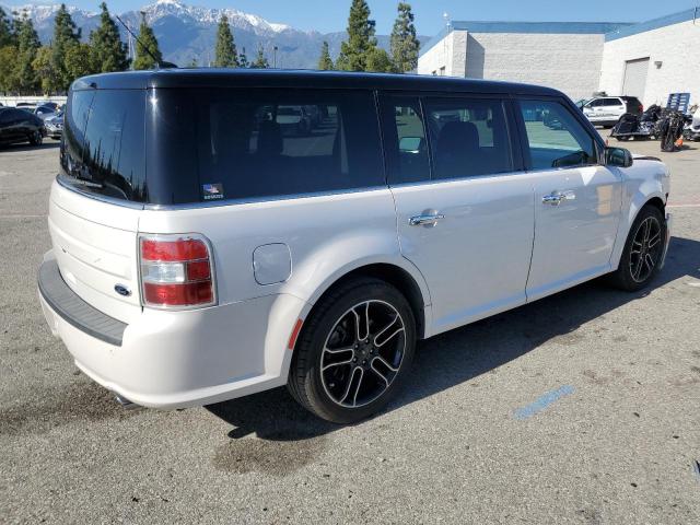 2FMGK5C82FBA08420 - 2015 FORD FLEX SEL WHITE photo 3