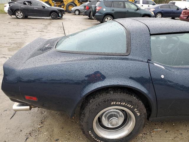 1G1AY8764B5107637 - 1981 CHEVROLET CORVETTE BLUE photo 10