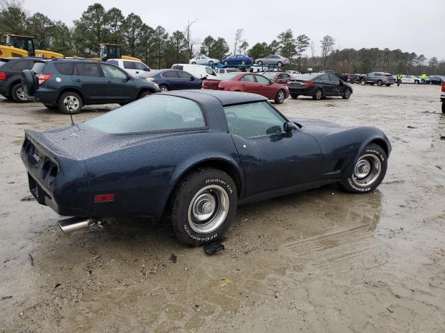 1G1AY8764B5107637 - 1981 CHEVROLET CORVETTE BLUE photo 3