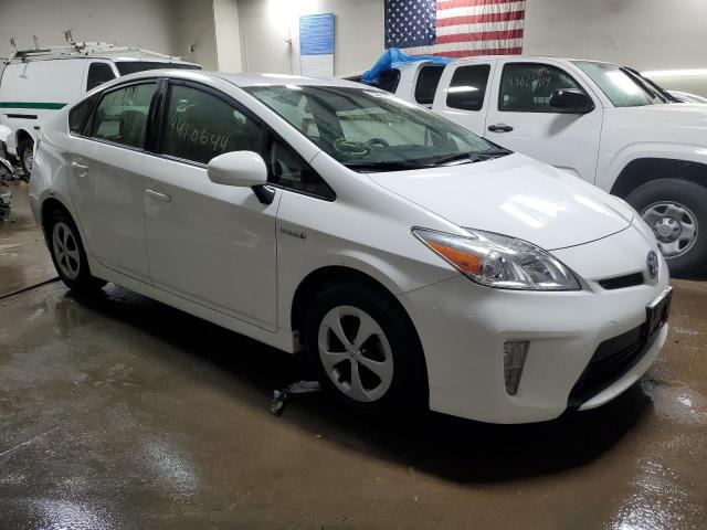 JTDKN3DUXD5562179 - 2013 TOYOTA PRIUS WHITE photo 4