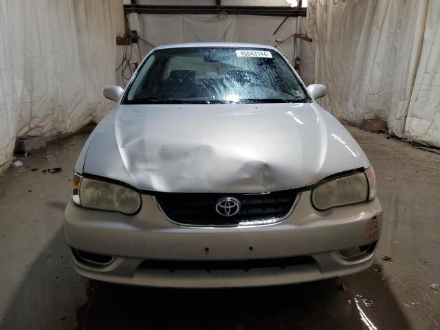 2T1BR12E32C568510 - 2002 TOYOTA COROLLA CE SILVER photo 5